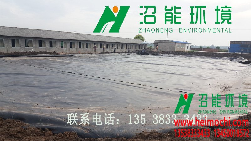 湖南益陽南縣2000立方黑膜沼氣池 黑膜沼氣工程