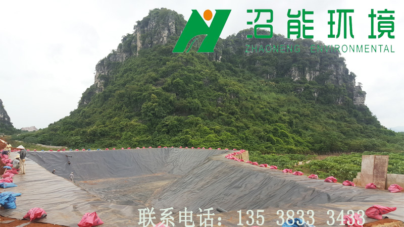 廣西南寧橫縣6000立方黑膜沼氣工程 黑膜沼氣池
