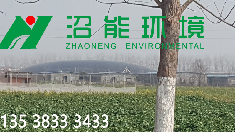 湖北潛江熊口10000立方黑膜沼氣工程 黑膜沼氣池