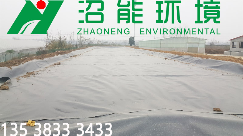 安徽亳州利辛縣7000立方黑膜沼氣工程 黑膜沼氣池