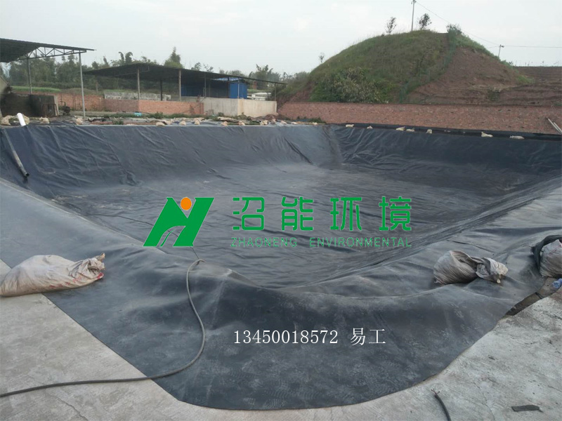 重慶市榮昌區(qū)肖河壩 黑膜沼氣池 黑膜沼氣工程