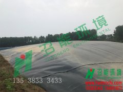 湖北潛江老新鎮(zhèn)徐李10000立方黑膜沼氣工程 l黑膜沼氣池