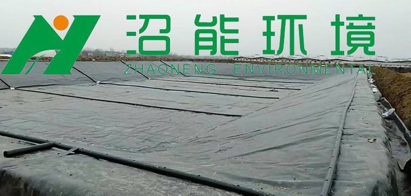 河南南陽牧原20000立方黑膜沼氣池沼氣工程