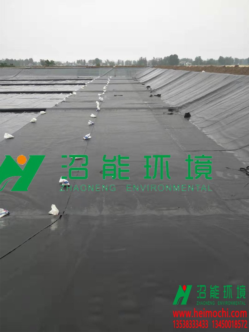 牧原股份安徽阜陽潁泉90000立方黑膜沼氣工程 黑膜沼氣池 