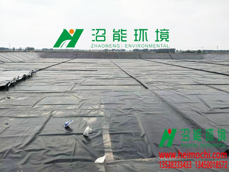 牧原股份安徽阜陽潁泉90000立方黑膜沼氣工程 黑膜沼氣池 