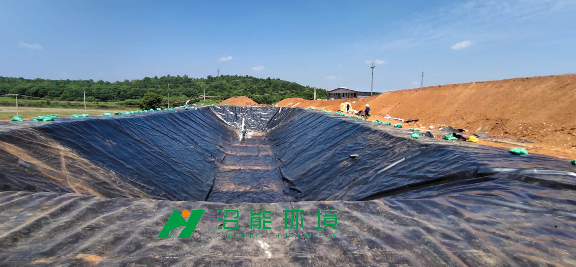 株洲攸縣黑膜沼氣工程3000立方黑膜沼氣池 養(yǎng)殖廢水厭氧發(fā)酵